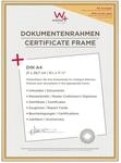 walther design New Lifestyle Kunststoff Bilderrahmen Kunstglas 21x29,7 cm Gold