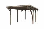 Weka Einzelcarport 606 A Gr.2 mit Rundbogen 268 x 501 cm