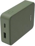 Hama Power Pack Colour 10 mit 2 Ausg&auml;ngen USB-C/USB-A 10.000 mAh Gr&uuml;n