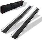 TRUTZHOLM 2 x Teleskoprampe 90 bis 152 cm Traglast 272 kg Antirutsch Beschichtet Mit