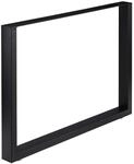 Relaxdays 2er Set Tischkufen Stahl Schwarz Antirutsch 100 x 72 cm