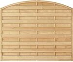 T & J Sichtschutzzaun Maxi-Bogen-Serie Gr&uuml;n 180 x 150/130 cm
