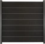 GroJa Solid Grande Premium Steckzaunsystem 180 x 180 cm Schwarz