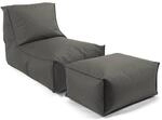 mokebo Sitzsack mit Hocker f&uuml;r Kinder und Erwachsene Der Sundowner Bean Bag mit