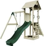 PolarPlay Spielturm G&ouml;teborg Babyschaukel Rutsche Gr&uuml;n