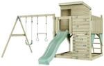 PolarPlay Spielturm Bj&ouml;rn, mit Trapezstange, Mintgr&uuml;n