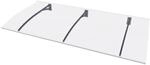 Gutta Vordach PT Secco Anthrazit 22 cm x 200 cm x 90 cm