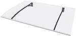 Gutta Vordach PT Secco Anthrazit Klar 150 cm x 90 cm x 22 cm