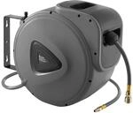 Tectake Druckluftschlauch Mit Trommel Mit &frac14; Zoll Schnellkupplung Aufroll Automatik