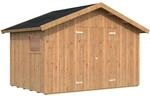 Palmako Nils Holz-Gartenhaus Braun Satteldach Tauchgrundiert 392 cm x 239 cm