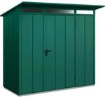 H&ouml;rmann Ger&auml;tehaus Elegant mit Pultdach Typ 1 RAL6005 Moosgr&uuml;n Einzelt&uuml;r