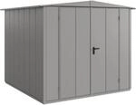 H&ouml;rmann Ger&auml;tehaus Elegant mit Satteldach Typ 2 RAL9007 Graualuminium...
