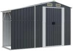 vidaXL Ger&auml;tehaus Anthrazit 277x93x179 cm Verzinkter Stahl 1843652