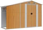 vidaXL Ger&auml;tehaus Braun 277x93x179 cm Verzinkter Stahl 1843706