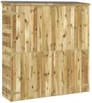 vidaXL Ger&auml;teschuppen 163x50x171 cm Massivholz Kiefer 1091782