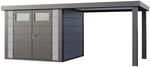 Ger&auml;tehaus Classico 2724 mit Offene Lounge L Rechts 552 cm x 238 cm Hellgrau