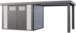 Ger&auml;tehaus Classico 3024 mit Offene Lounge L Rechts 582 cm x 238 cm Wei&szlig;