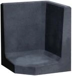 Diephaus L-Steinecke Unbewehrt Anthrazit 60 cm x 50 cm x 50 cm x 7 cm