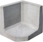 Diephaus L-Stein Ecke unbewehrt Grau 40 x 50 x 50 x 7 cm