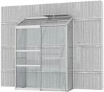Vitavia Anlehn-Gew&auml;chshaus Ida 900 ESG 3 mm Aluminium 130,6 x 182,3 x 68,8 cm