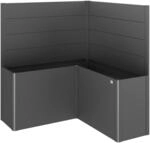 Biohort Sichtschutz zu Belvedere L150 2Stk ohne Acrylglas Quarzgrau-Metallic
