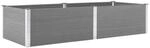 vidaXL Garten-Hochbeet 250 x 100 x 54 cm WPC Grau 49059