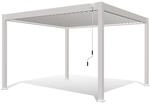 Weide Deluxe Aluminium Pavillon 3,6 x 4 M Wei&szlig; Pergola Freistehend