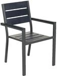 Home Deluxe Gartenstuhl Madera Aluminium Hellgrau 6er-Set