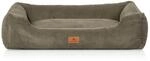 Knuffelwuff Hundebett Olivia Cord XL 105 x 75cm Khaki