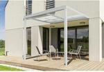 Home Deluxe Terrassen&uuml;berdachung Solis Deluxe 290 x 295 x 233/272 cm Wei&szlig;