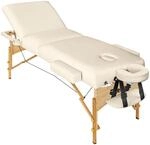 Tectake 3 Zonen Massageliege Somwang Breite 70 cm Polsterung 7 5 cm Inklusive