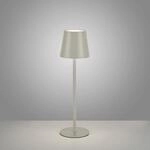 Just Light. LED-Akku-Tischleuchte Euria Greige 37 cm x &Oslash; 110