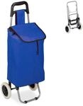 Relaxdays Einkaufstrolley Stoff Stahl Dunkelblau Faltbar 91 cm x 40 cm x 30 cm...