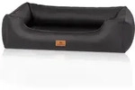 Knuffelwuff Hundebett Lovelock Orthopädisch Kunstleder M-L 85 x 63cm Schwarz Knuffelwuff Hundebett Lovelock Orthopädisch Kunstleder M-L 85 x 63cm Schwarz