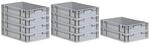 PROREGAL Spar Set 10x Eurobox Nextgen Economy Griffe Geschlossen HxBxT 12 x 40 x 60