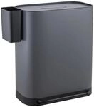 Svita MLT2X30 M&uuml;lleimer Treteimer 60l 2 F&auml;cher Mit Deckel Grau