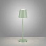Just Light. LED-Akku-Tischleuchte Euria Gr&uuml;n 37 cm x &Oslash; 110