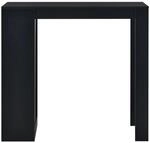 vidaXL Bartisch mit Regal Schwarz 110 x 50 x 103 cm