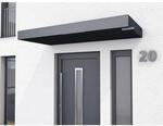 Gutta Rechteckvordach BS PLUS Anthrazit 200 x 90 cm Wasserspeier Rechts