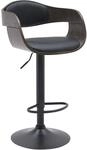 CLP Barhocker Kingston schwarz/grau/Kunstleder