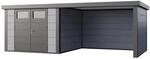 Ger&auml;tehaus Classico 3030 mit Lounge L Rechts 642 cm x 238 cm Hellgrau