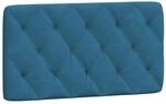 vidaXL Kopfteil-Kissen Blau 100 cm Samt 374718