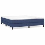 vidaXL Boxspringbett Blau 180x200 cm Stoff1357246