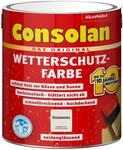 Consolan Wetterschutzfarbe Kieselwei&szlig; Seidengl&auml;nzend 2,5,