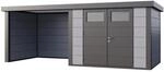 Ger&auml;tehaus Classico 3024 mit Lounge S Links 582 cm x 238 cm Hellgrau