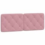 vidaXL Kopfteil-Kissen Rosa 140 cm Samt 374732