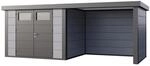 Ger&auml;tehaus Classico 3024 mit Lounge S Rechts 582 cm x 238 cm Hellgrau