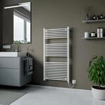 Ximax Handtuchheizk&ouml;rper Omega 600 W Elektrisch mit Heizstab 120 cm x 60 cm...