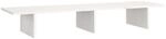 vidaXL Monitorst&auml;nder Wei&szlig; 100x27x15 cm Massivholz Kiefer 813980