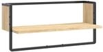 vidaXL Wandregal mit Stange Sonoma-Eiche 65x25x30 cm 836289